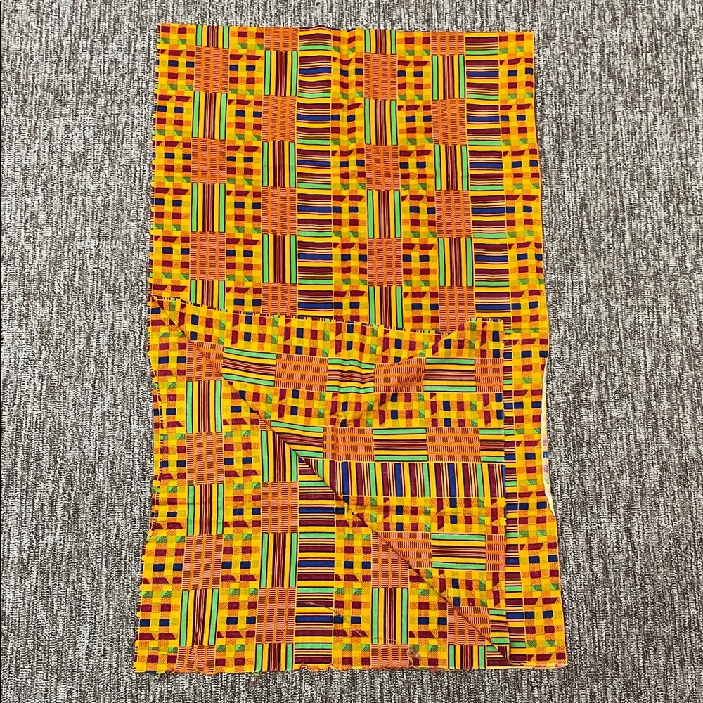 Hand-Dyed Ghanaian Kente Cloth